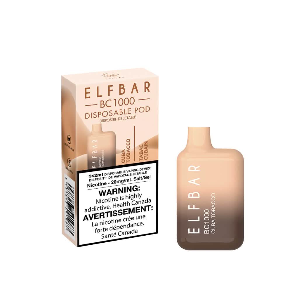 Elf Bar BC1000 Cuba Tobacco (Quebec com.)