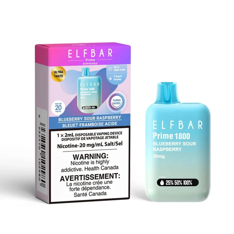 Elf Bar Prime 1800 Blueberry Sour Raspberry