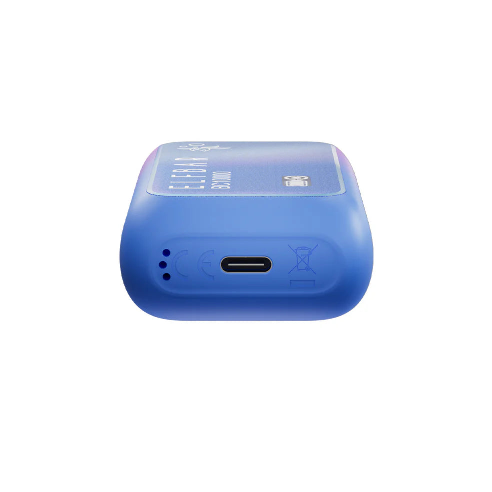 Elf Bar BC10000 Blue Razz Ice Charging Port