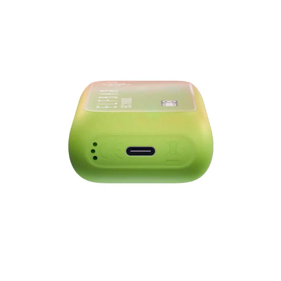Elf Bar BC10000 Strawberry Kiwi Ice Charging Port