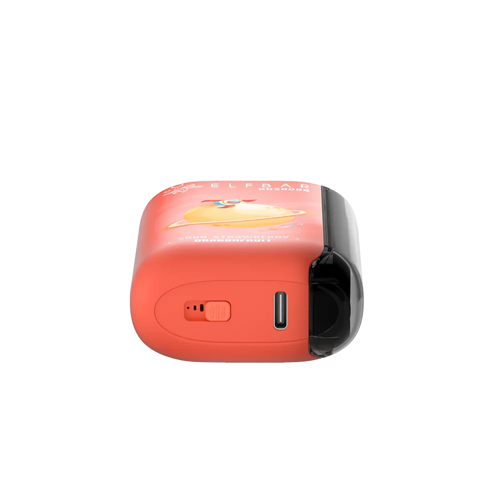 Elf Bar GH20000 Sour Strawberry Dragonfruit Charging Port