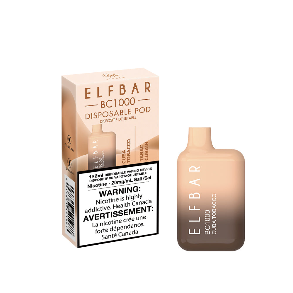 Elf Bar BC1000 Cuba Tobacco (Quebec com.)