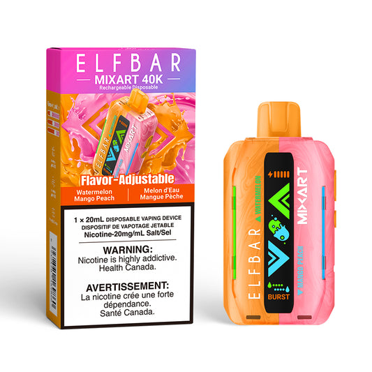 Elfbar 40K MixArt Watermelon Peach Mango | from $26 shop at Elf-bar.ca Canada toronto